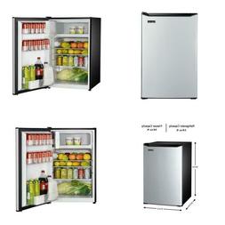 4.5 Cu. Ft. Mini Fridge With True Freezer In Stainless Look