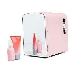 Portable Mirrored Personal Fridge 4 Liter Mini Refrigerator,